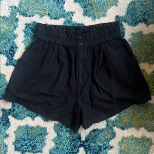 Madewell Linen Blend Black Shorts